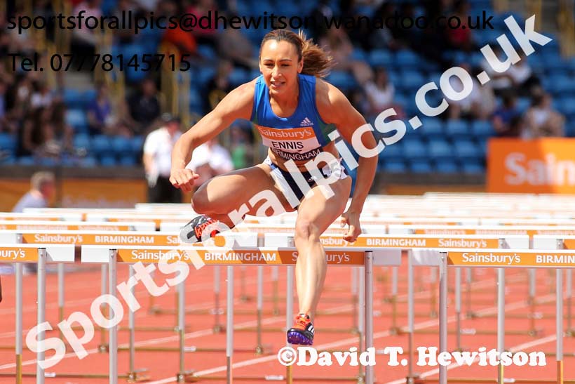 Womens 100 metres hurdles, Sainsbury's British Champs, Alexander Stadium, Birmingham. Photo: David T. Hewitson/Sprts for All Pics